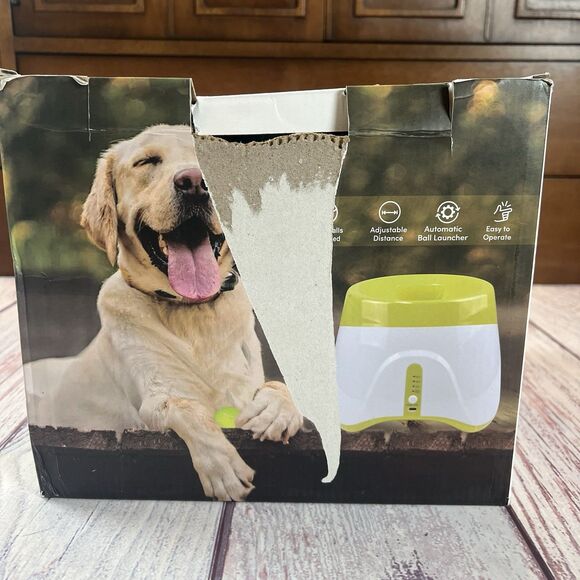 Automatic Dog Ball Launcher 10ft 20ft or 30ft Indoor Outdoor One Ball - Picture 9 of 9